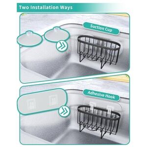 HapiRm Multifunctional Sponge Holder Kitchen Sink Caddy Organizer